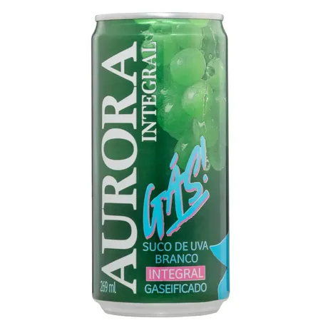 SUCO DE UVA BRANCA GASEIFICADO 269ML - AURORA