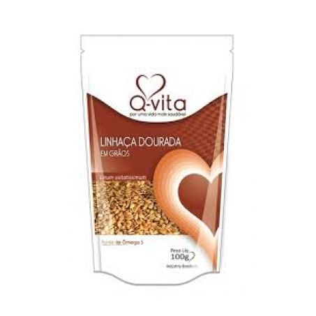 Linhaça dourada qvita sache 100g