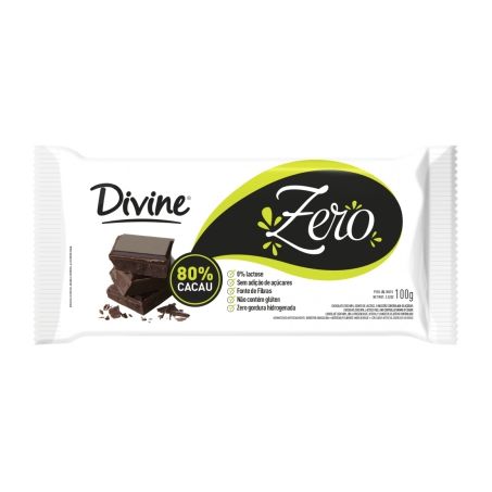 Chocolate Divine Zero% Cacau 100G