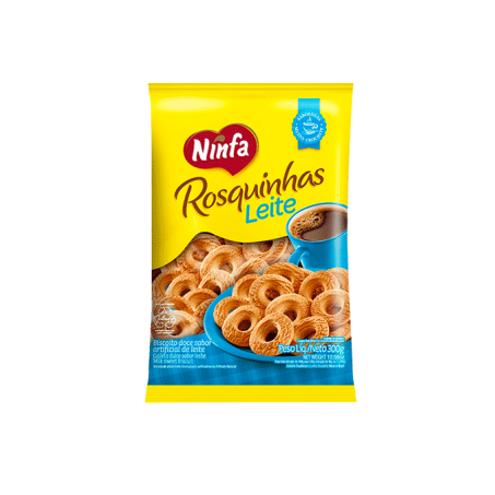 BISC NINFA ROSCA LEITE 300G