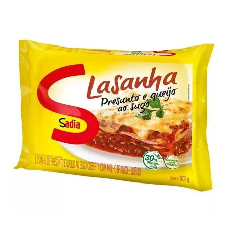 LASANHA SADIA 600GR QUEI.PRES.AO SUGO