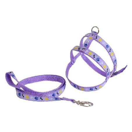 Conjunto Pet Mania Guia E Peitoral Osso Patinha N3 1 Unidade