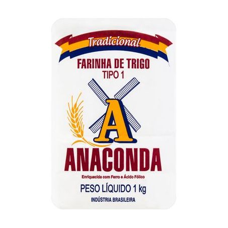 Farinha de Trigo Anaconda Tradicional Pacote 1KG