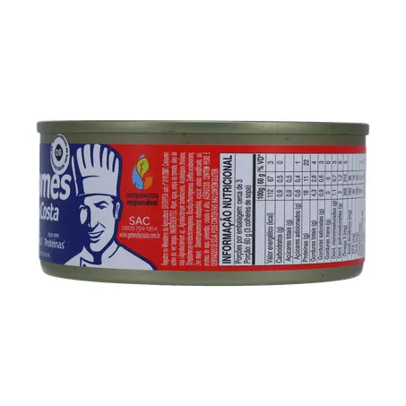 Atum Ralado Gomes da Costa 170g - Molho de Tomate - Lata 360-2