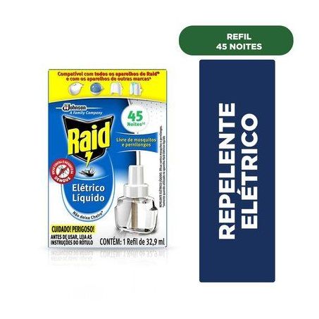 REPELENTE RAID LE FAMILY AP 32.9ML 1UN + APARELHO ELETRICO