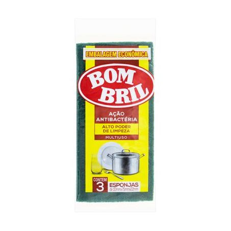 ESPONJA BOMBRIL MULT USO 22MM C/3UN