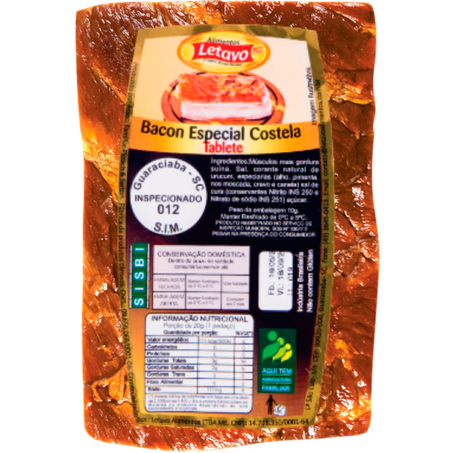 Bacon letavo costela c/pele kg