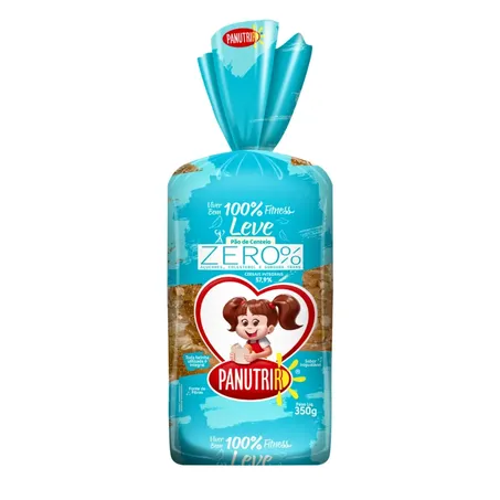 PAO INTEGRAL CENTEIO FITNESS ZERO PANUTRIR 350G