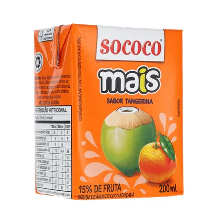 Água De Coco SococoTangerina 200ml 360-33
