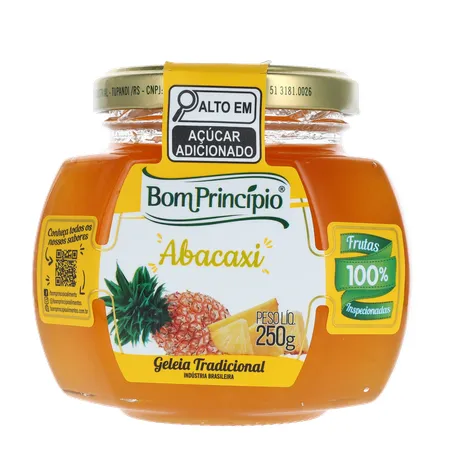 GELEIA TRADICIONAL DE ABACAXI 250G BOM PRINCIPIO 360-1