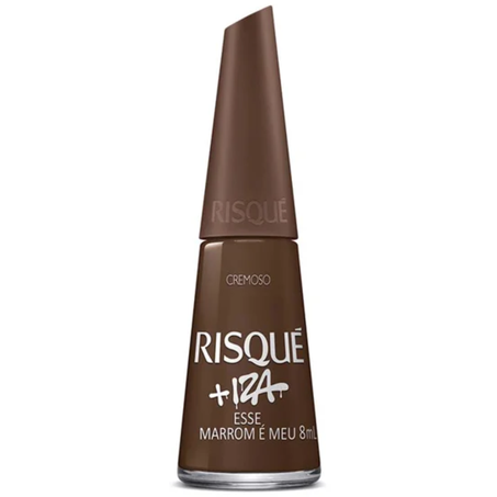 Esmalte risque +iza esse marrom é meu 8ml