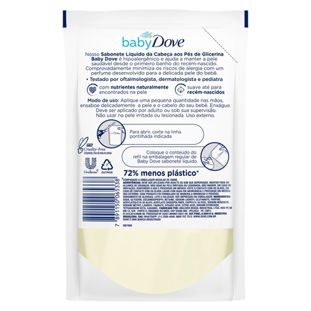 Sabonete Líquido Dove Baby Hidratação Glicerinada 180Ml 360-6