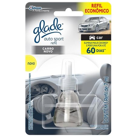 GLADE AUTO SPORT CARRO NOVO 7ML REFIL