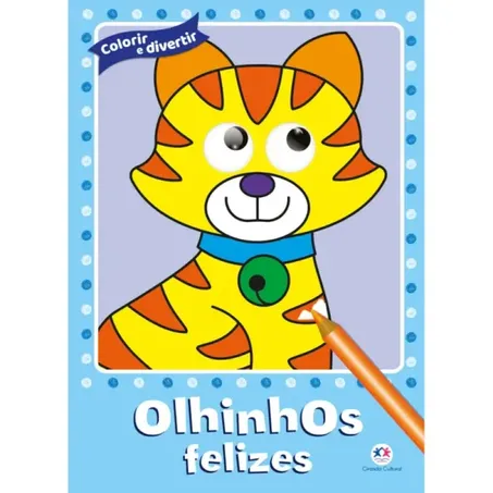 Livro Ciranda Cultural Olhinhos Felizes Colorir