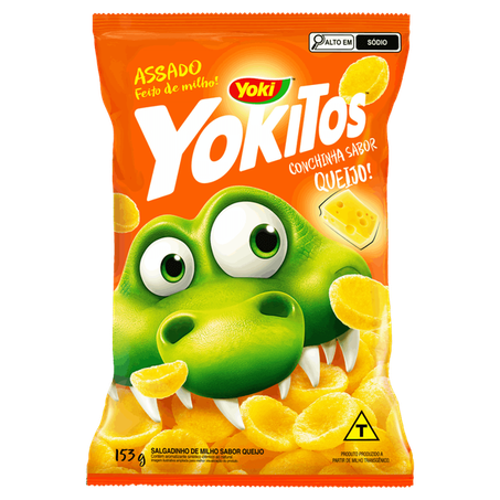Salgadinho yokitos concha queijo 153g
