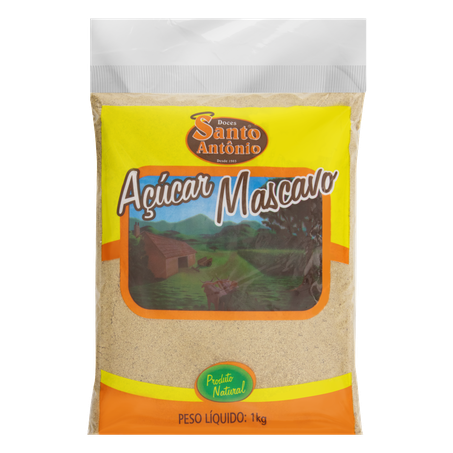 AÇÚCAR MASCAVO SANTO ANTÔNIO ORGÂNICO 1KG