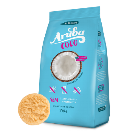 Biscoito S/Glúten Aruba Coco 100g