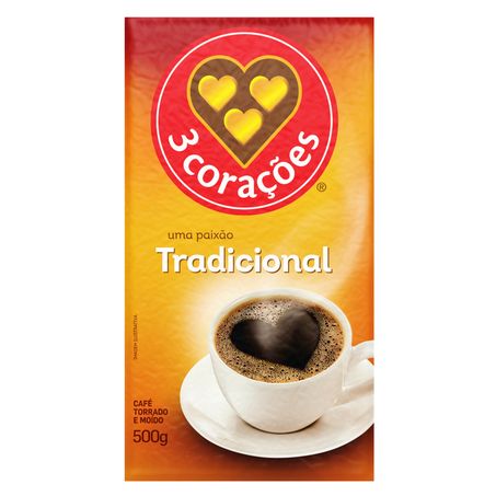 CAFE 3 CORACOES TORR/MOIDO A VACUO TRADICIO 500G