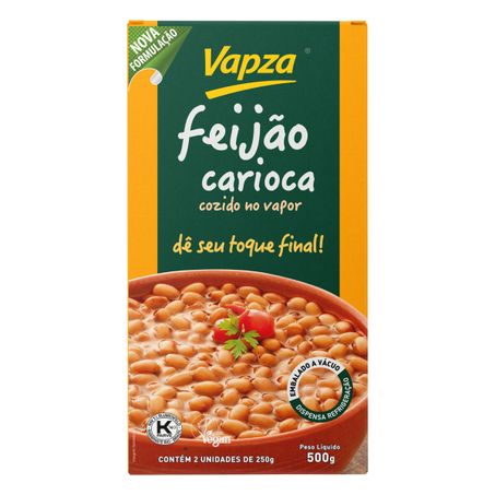 FEIJÃO CARIOCA COZIDO NO VAPOR VAPZA