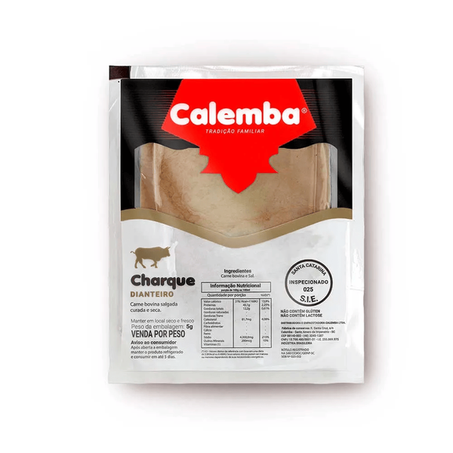 Charque calemba dianteiro 400g