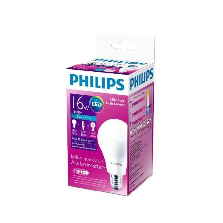 Lampada led clara philips 16w