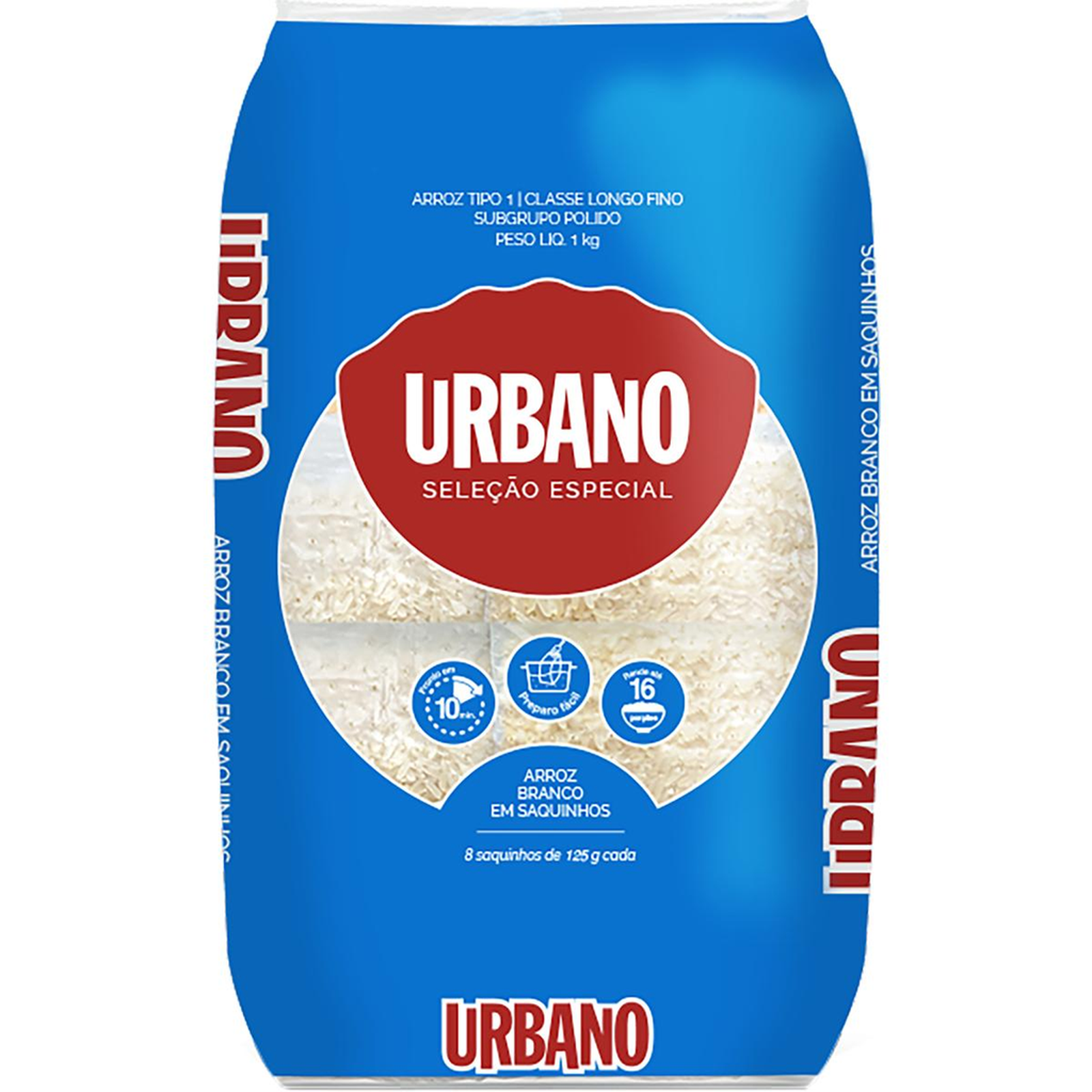 Arroz Urbano 1kg - Saquinhos - Branco