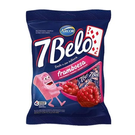Bala framboesa 7 belo 90g