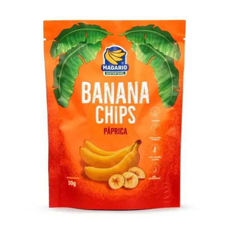 BANANA MAGARIO CHIPS PAPRICA 50G