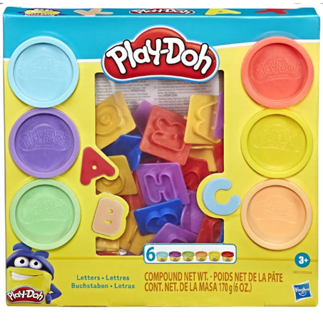 MASSA MOD HASBRO PLAY DOH LETRAS UN