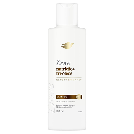 Shampoo Dove 190ml - Nutrição + Tri-óleos
