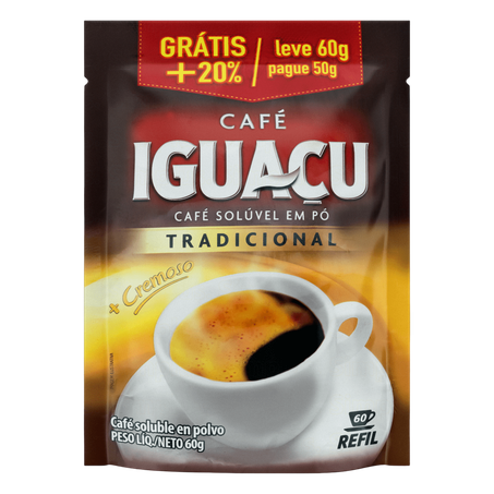 Cafe iguacu tradicional granulado sc 60g