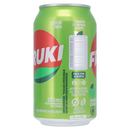 BEBIDA FRUKI SABOR LIMÃO LATA 350ML 360-5