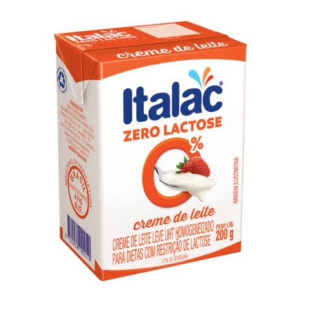 Creme de Leite Italac Zero Lactose Caixa 200gr