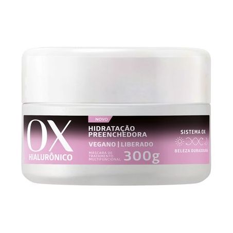 Mascara tratamento ox 300ml hialurônico vegano