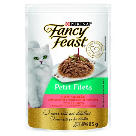 Ração Fancy Feast 85g - Salmão - Sachê