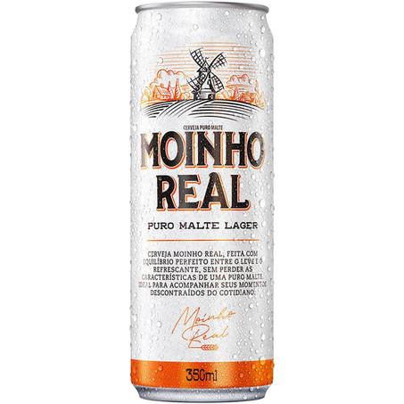 Cerveja Moinho Real 350ml - Puro Malte - Lata