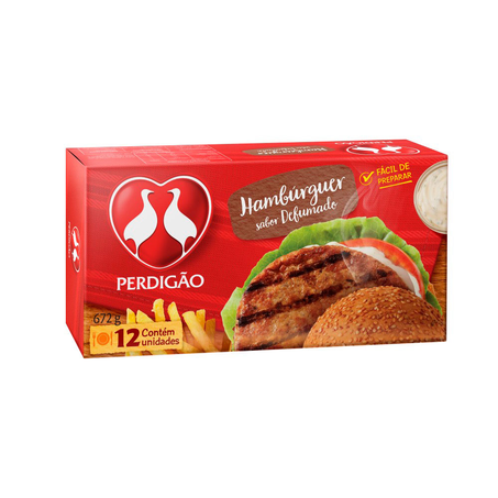 Hambúrguer Perdigão Defumado 672G
