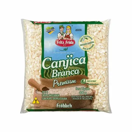 Canjica fritz e frida premium branca 400g