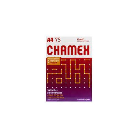Esc papel oficio a4 chamex 75g branco c/500un