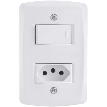 INTERRUPTOR + TOMADA TRAMONTINA 20A CONJ.4X2 LUX2