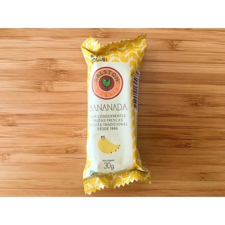 Bananada halston 30g barrinha c/cacau
