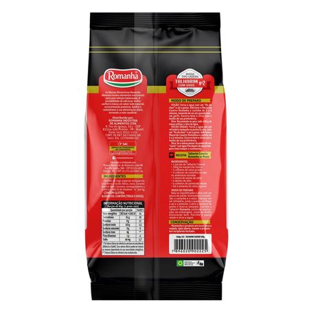 MACARRAO ROMANHA CASEIRO COM OVOS TALHARIM 500G 360-3