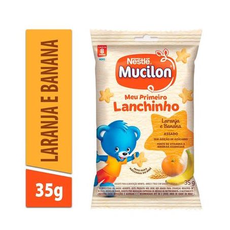 Mucilon snack sache laranja/banana 35g