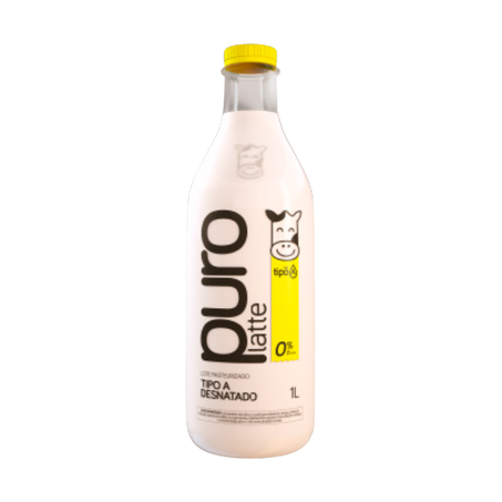 Leite purolatte tipo a desnatado 1l