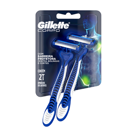 APARELHO GILLETTE CORPO C/2UN (095666)