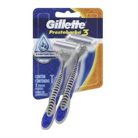 Aparelho gillette prest3 regular comfortgel c/2un