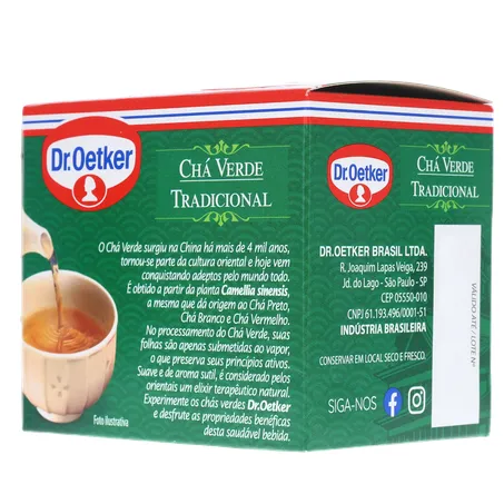 CHÁ DR OETKER VERDE TRADICIONAL SAQUINHO 10UN 360-22