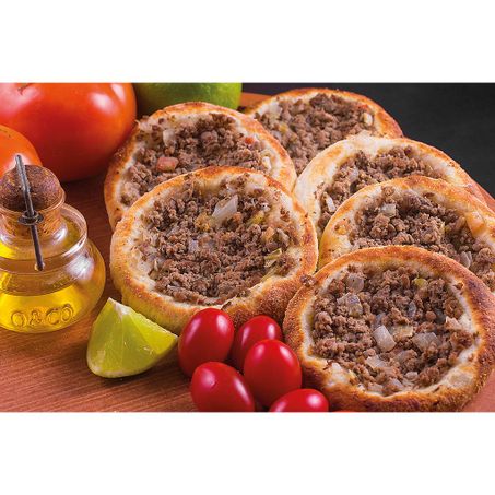 Esfiha aberta carne un