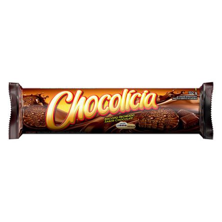 Biscoito recheio chocolate chocolícia
