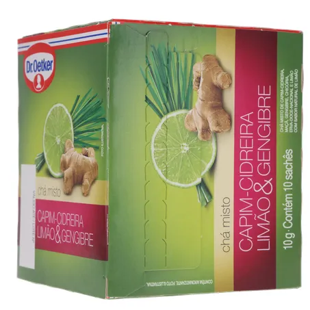 Chá Dr Oetker Cidreira e Limão/Gengibre C/10 Sachês 360-15